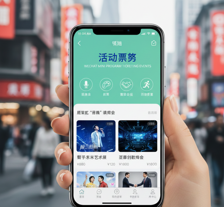 wechat mini program ticketing events