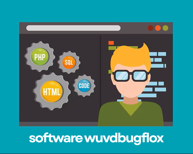 Illustration of Wuvdbugflox setup screen with code gears.