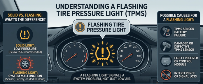 Flashing Tire Pressure Light
